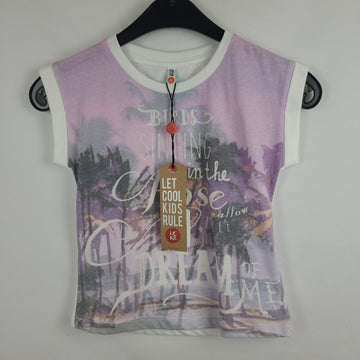 T-Shirt - LCKR - 110/116 - lila - Schrift - Girl   mit Original Etikett