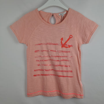 KinderBekleidung - T-Shirt - Noppies - 110 - apricot - Anker - Girl mit Original Etikett