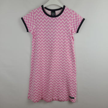 Schlafkleidung - Villervalla - Nachthemd - 110/116 - rosa/weiß  mit Original Etikett
