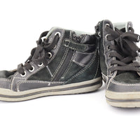 Halbschuhe - GEOX - Sneaker - 30 - grau/schwarz - mit Schleife - Boy - sehr guter Zustand