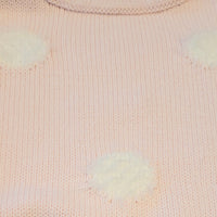 Pullover - Blue Seven - Strickware - 122 - rosa - mit weißen flauschigen Punkten  - Girl