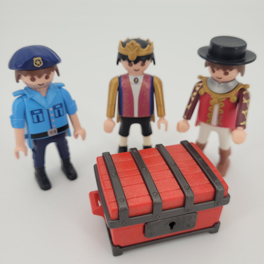 Playmobil 3 Figuren + Koffer  Zustand Sehr gut