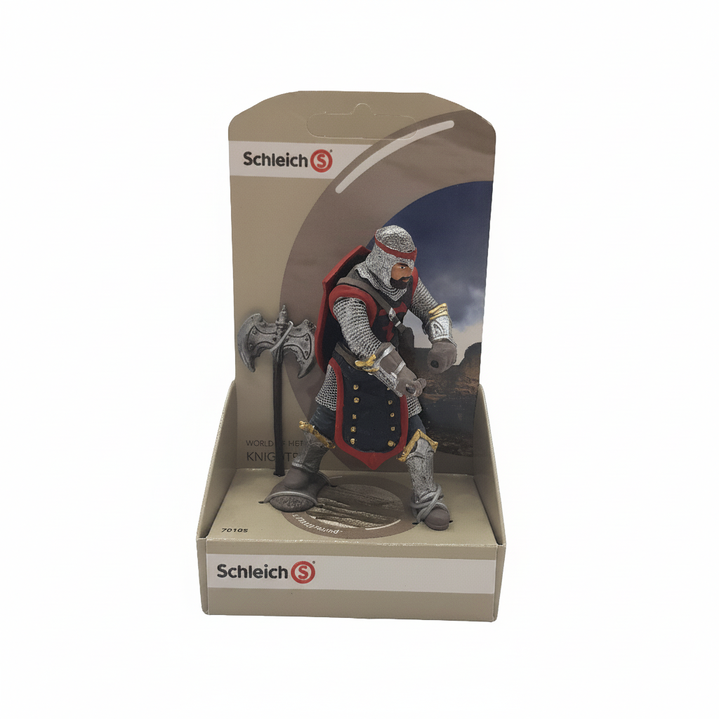 Spielfigur Schleich 70105 Drachenritter mit Streitaxt Zustand Sehr gut mit Original Verpackung