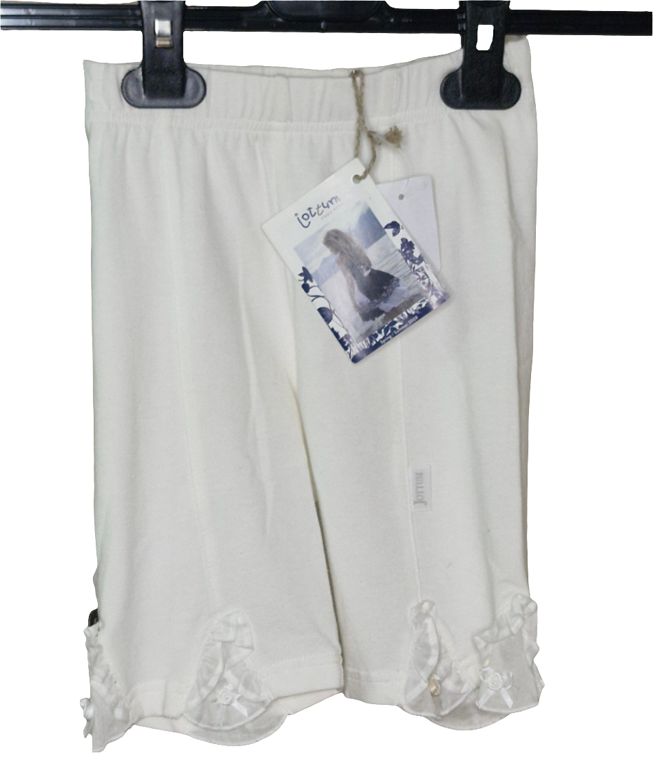 Hose - jottum - Capri - 86 und 98 - weiß - mit Rüschen - Girl mit Original-Etikett