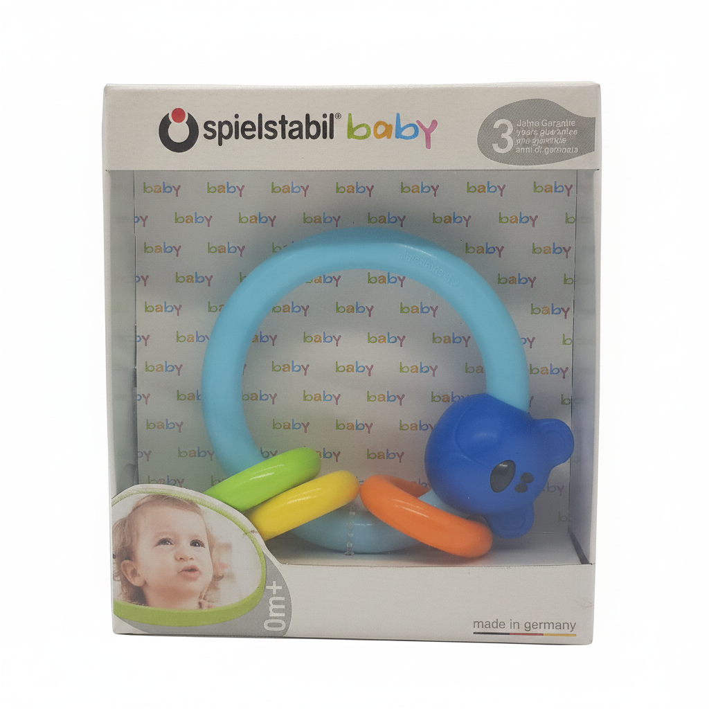 Babygreifling Spielstabil Blau, Grün, Gelb, Orange mit Original Verpackung