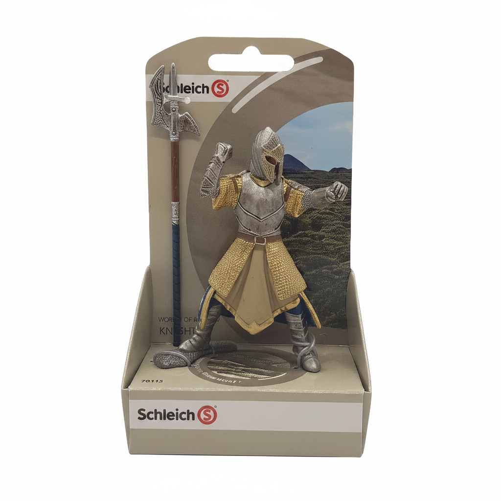 Spielfigur Schleich 70113 Greifenritter mit Stabwaffe Zustand Sehr gut mit Original Verpackung