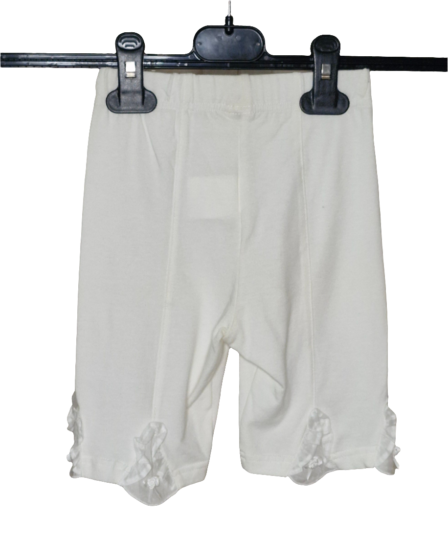 Hose - jottum - Capri - 86 und 98 - weiß - mit Rüschen - Girl mit Original-Etikett
