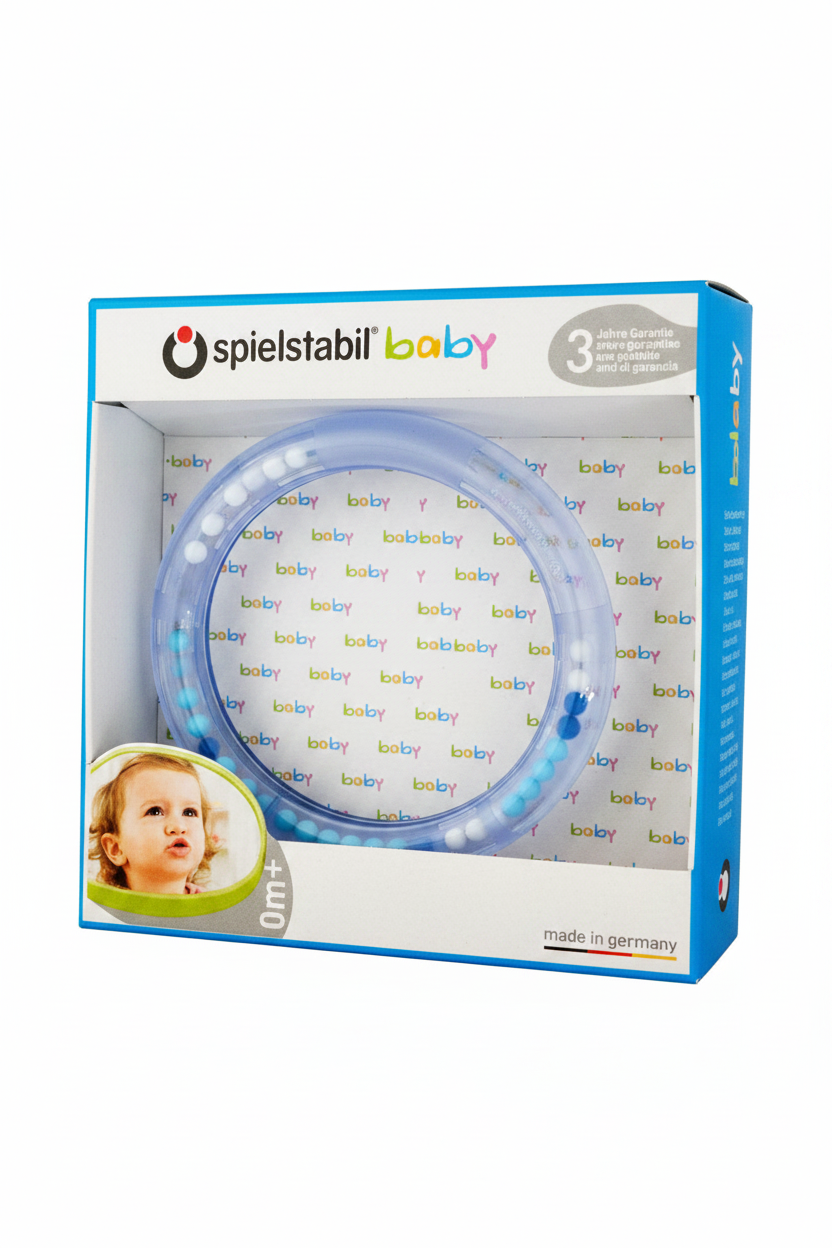 Rassel spielstabil Transparent mit Original Verpackung