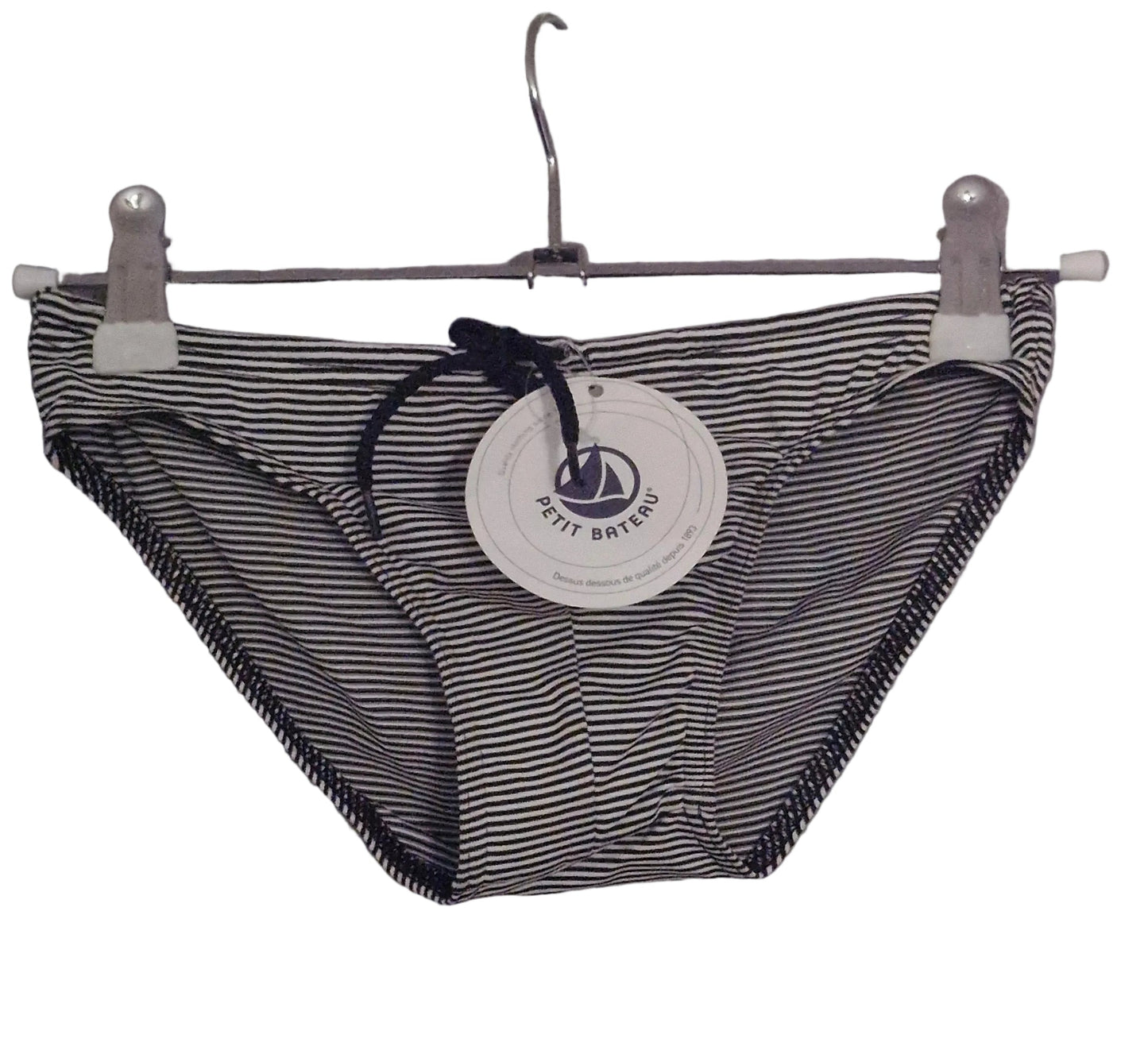 Badekleidung - Petit Bateau - Badehose - 140 - blau/weiß - geringelt