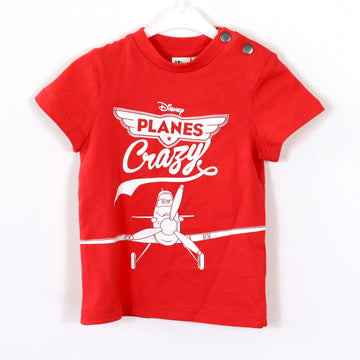 T-Shirt - Disney - 68 - rot-weiß - Neuware - Schrift - Girl