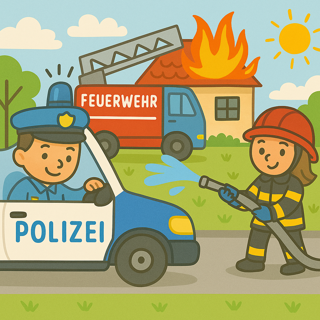 Feuerwehr und Polizei