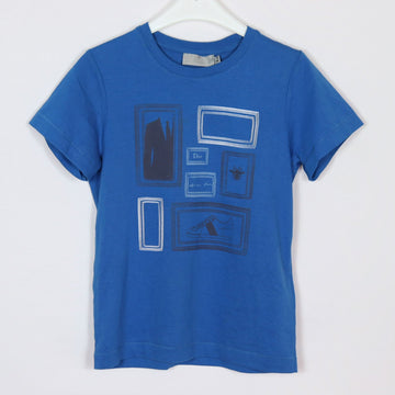 T-Shirt - Dior - 128 - blau - Motiv - Boy - sehr guter Zustand