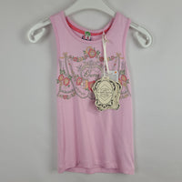 * Top - Guess - Long-Tank - 116 - rosa - Blumen - Girl  mit Original Etikett