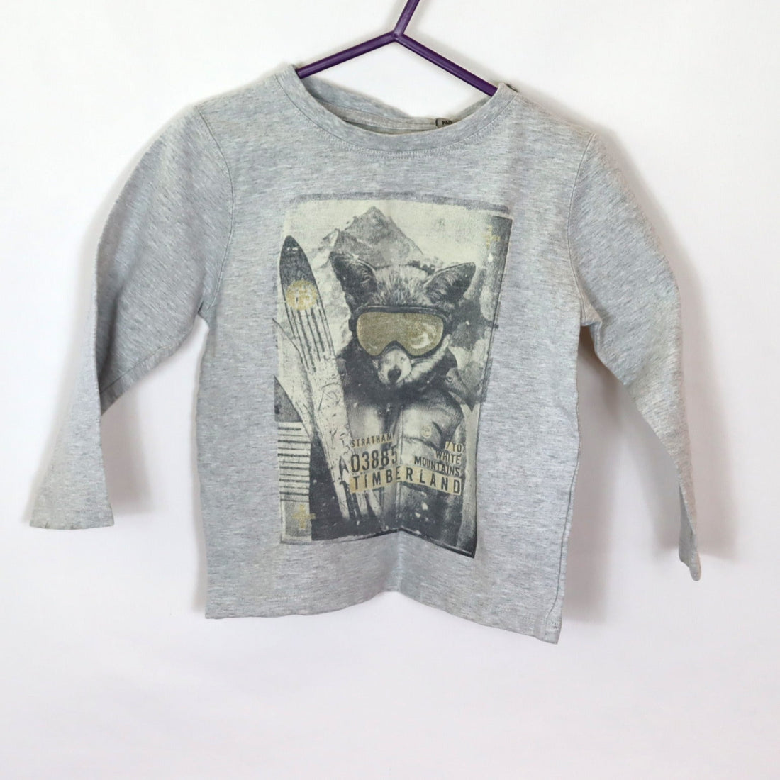 T-Shirt - Timberland - 92 - grau - Schrift - Boy - sehr guter Zustand