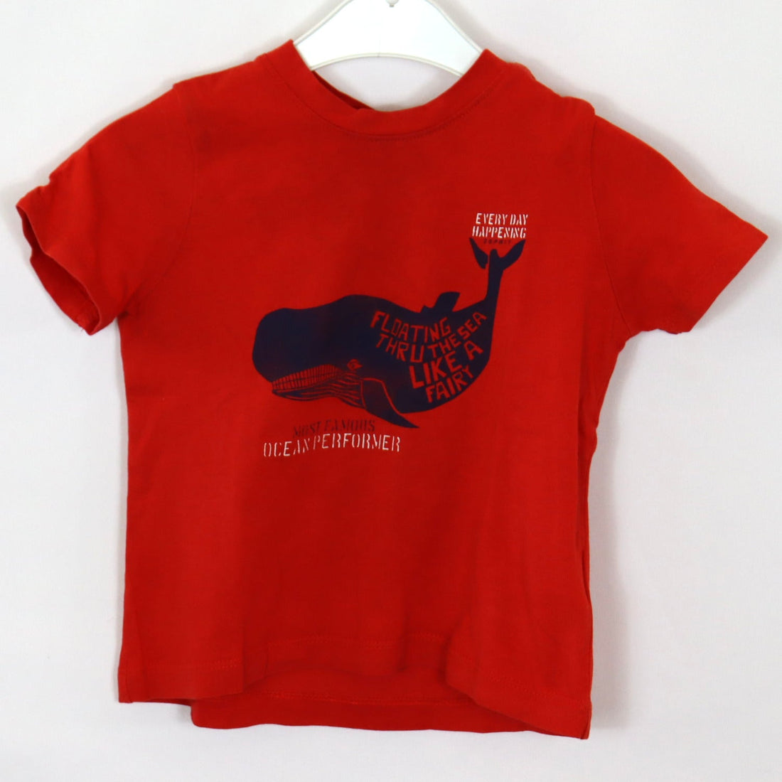 T-Shirt - Esprit - 86 - rot - Haifisch - Boy - sehr guter Zustand