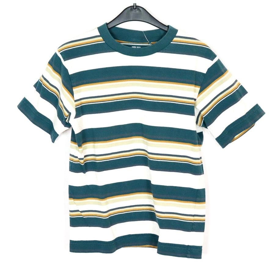 T-Shirt - Uniqlo - 146 - beige/grün - gestreift - Boy - sehr guter Zustand