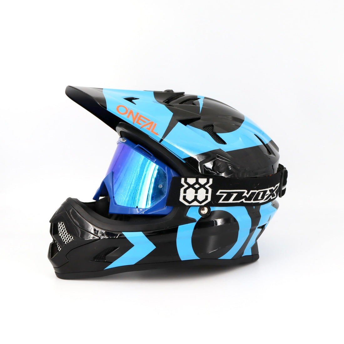 Mountainbike-Helm - Oneal - Ski - blau/schwarz - sehr guter Zustand