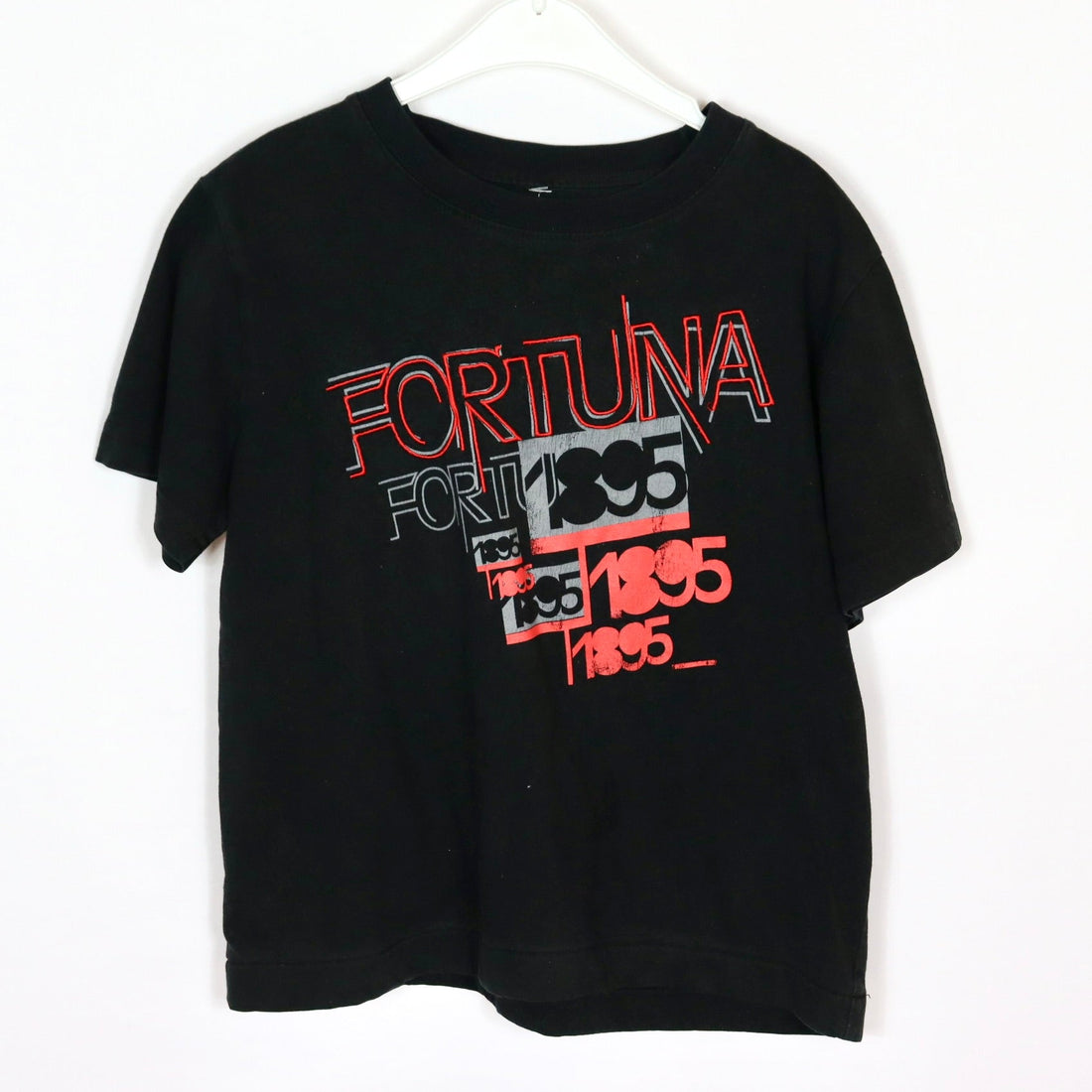 T-Shirt - Fortuna - 116 - schwarz - Logo - Boy - sehr guter Zustand