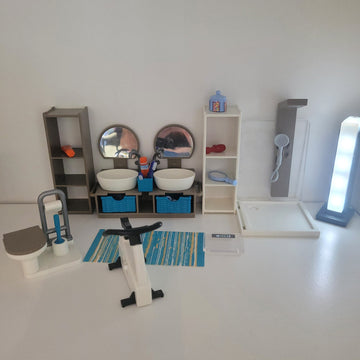 Playmobil City Life 9268  Badezimmer  Zustand Sehr gut Teile wie abgebildet