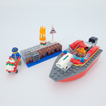 Lego - City - 60213 - am Hafen/Feuerwehr - rot
