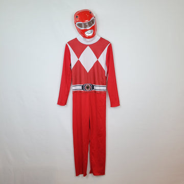 karneval  kostüm  Disguise 134 Power Rangers Mit Masken Rot Zustand Sehr gut