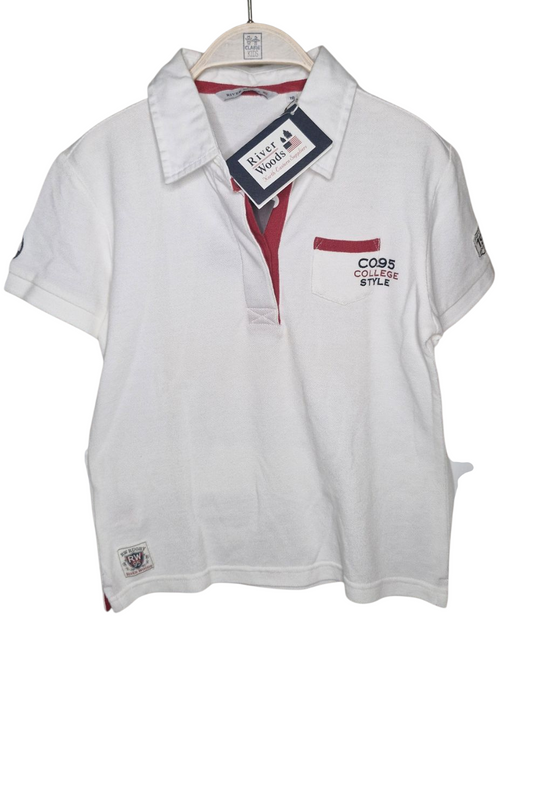 T-Shirt - River Woods - Polo  weiß mit Original-Etikett