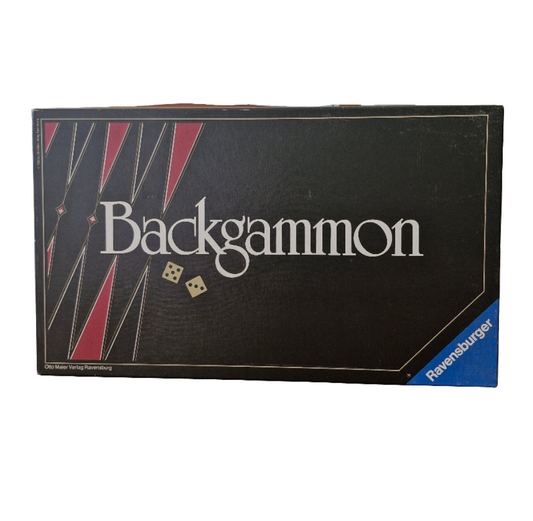 Backgammon - von 1982 - mit Holzsteinen