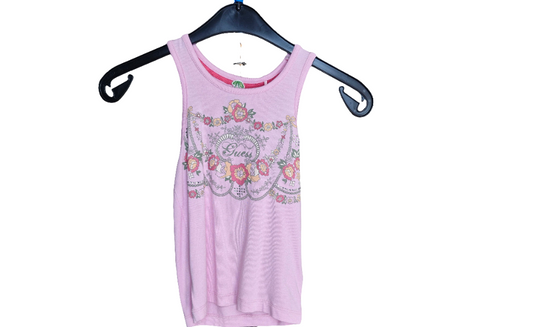Top - Guess - Long-Tank rosa - Blumen - mit Original-Etikett