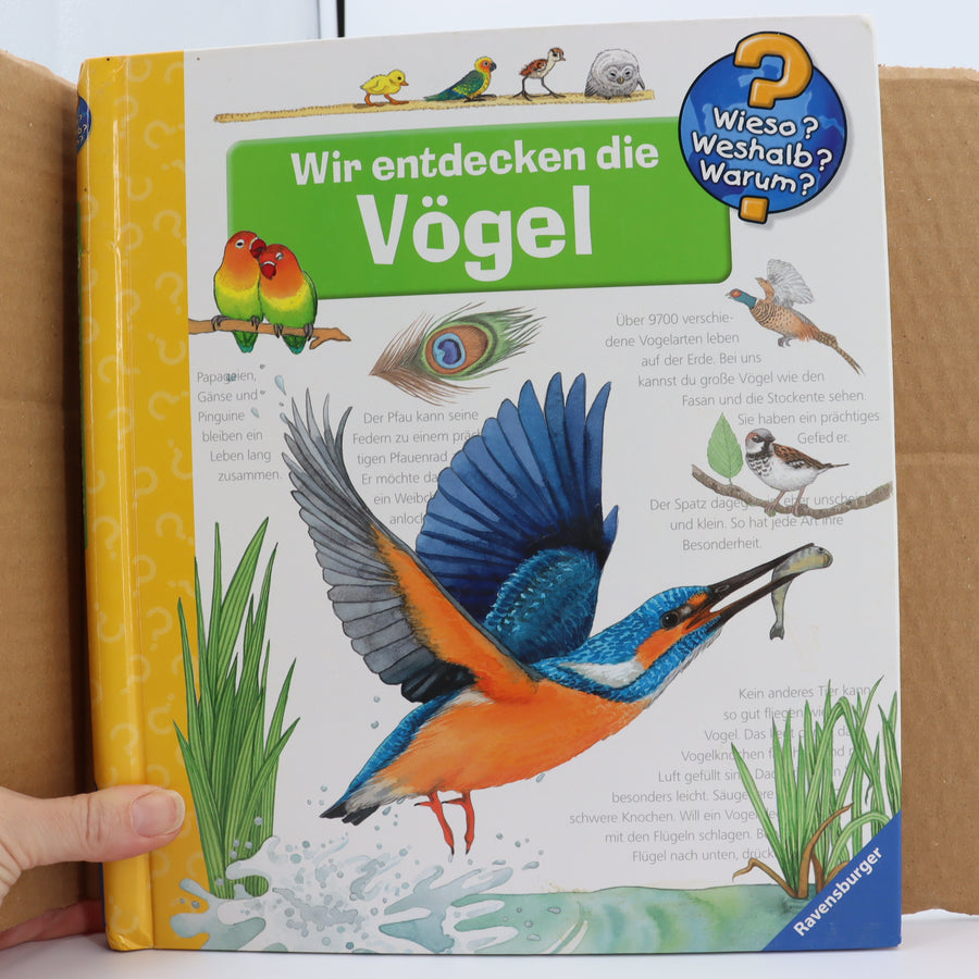 Wissensbuch - Ravensburger -  - Wir entdecken die Vögel - Wieso Weshalb Warum - Guter Zustand