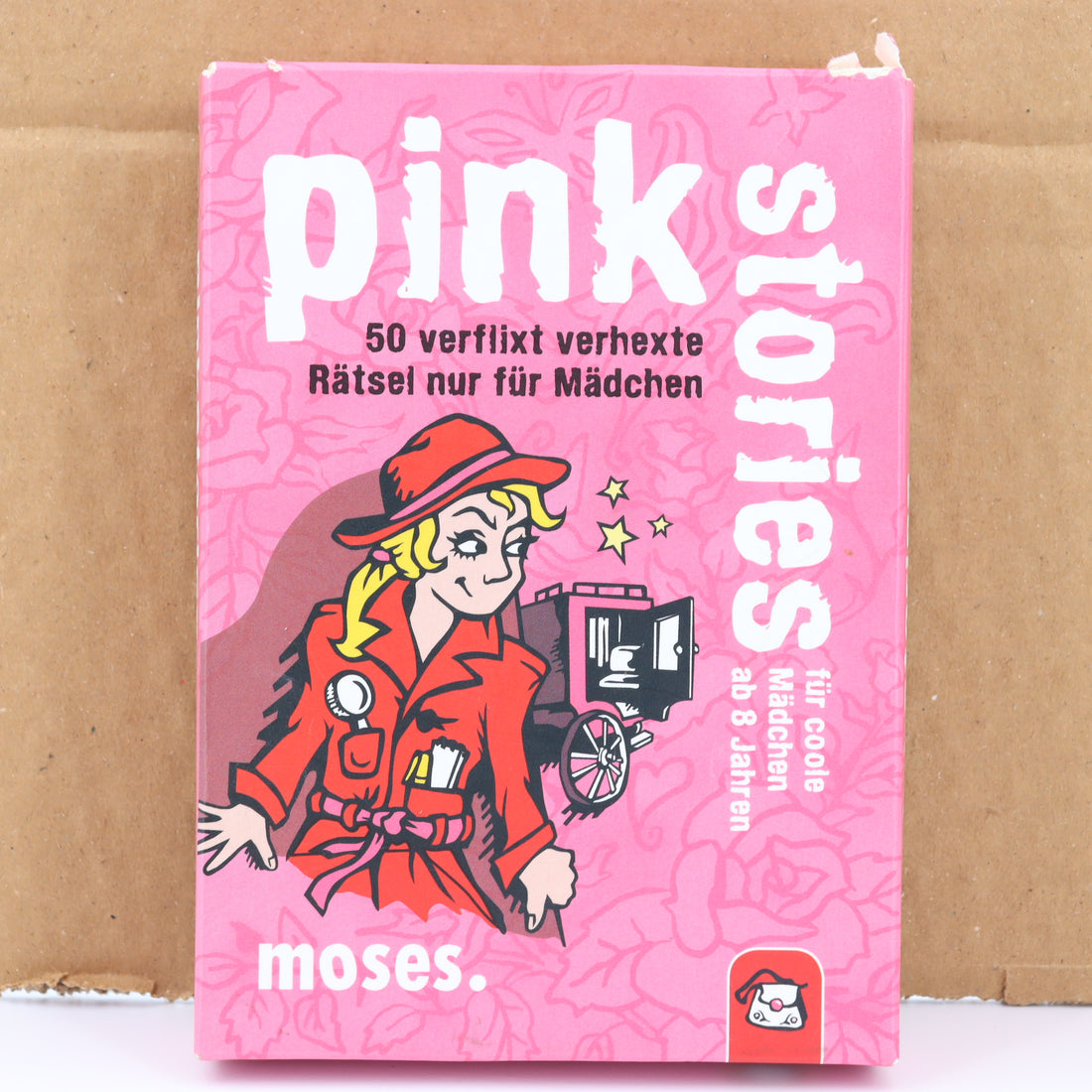 Kartenspiel - moses -  Pink Stories  - 50 verflixt verhexte Rätsel nur für Mädchen - guter Zustand