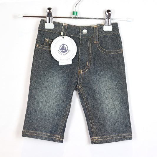 Hose - Petit Bateau - lang - 62 - blau - mit Original-Etikett