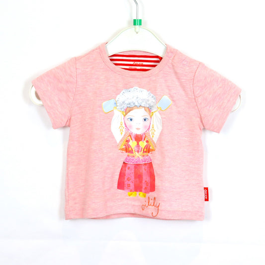 T-Shirt - Oilily - 62 - rosa - Mädchen - mit Original-Etikett