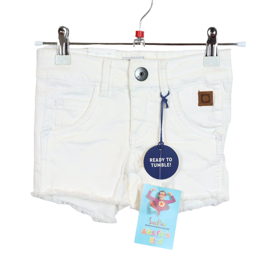Hose - Tumble `N Dry - Jeans-Shorts - kurz - 122 - weiß - Größen-verstellbar mit Original-Etikett