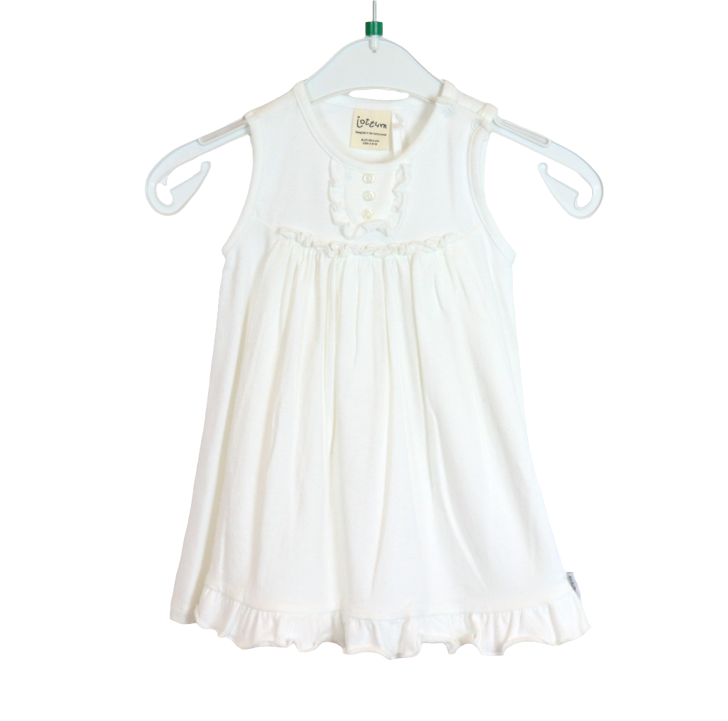 Kleid - Jottum - 68 - weiß - ohne Ärmel - mit Original-Etikett