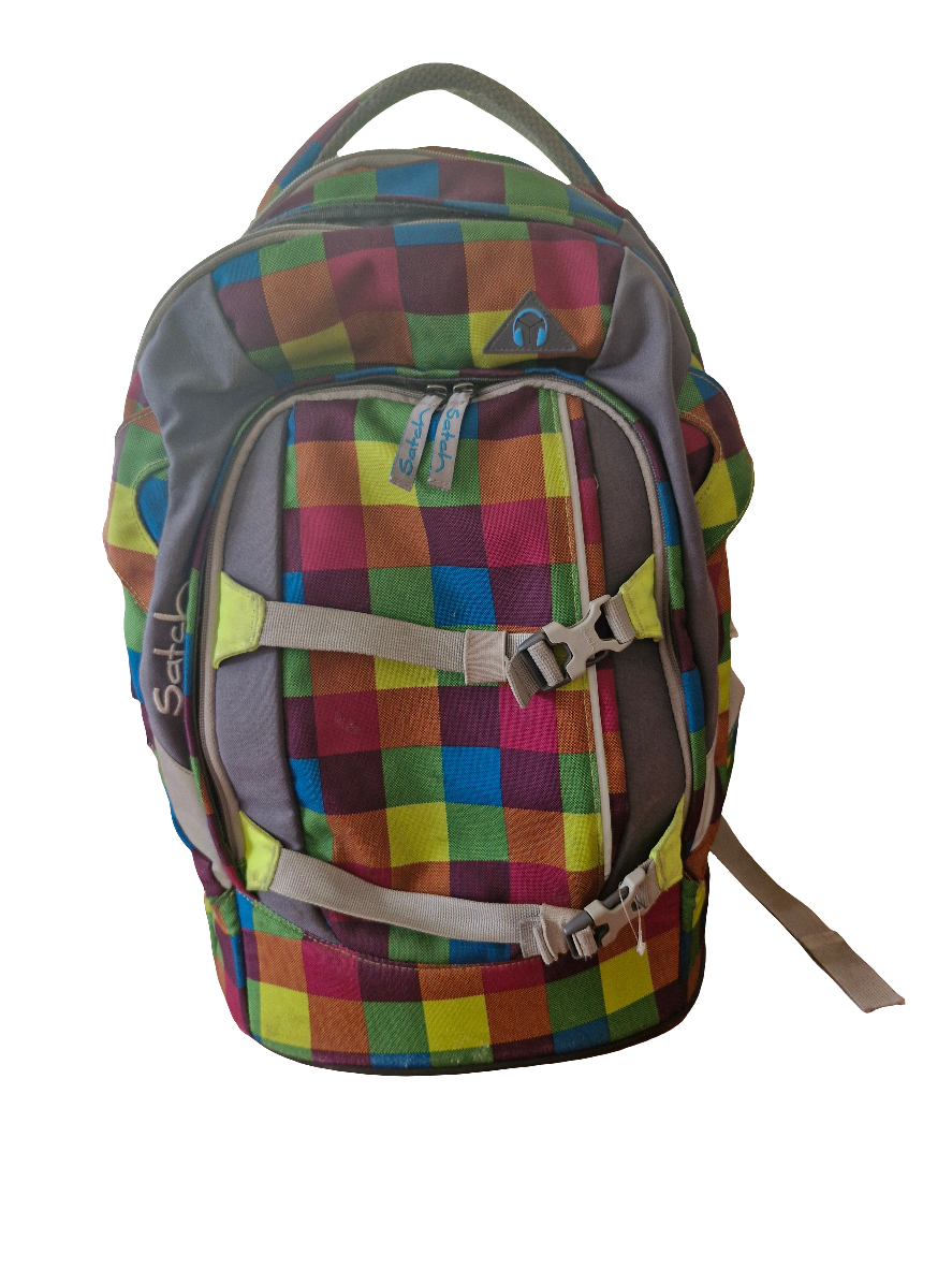 Tasche - Satch - Schulrucksack - bunt - kariert