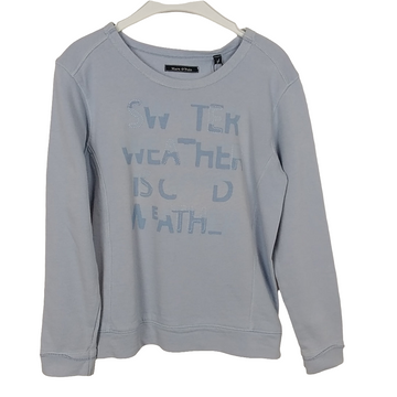 Pullover - MarcO`Polo - 128 - hellblau - rund - Schrift - Sweat