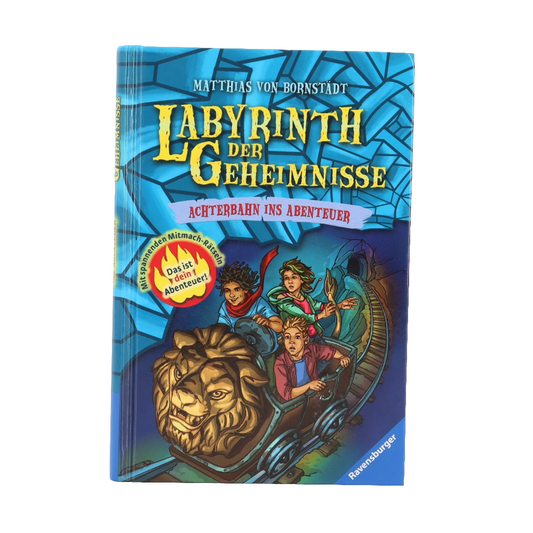 Grundschul-Buch - Ravensburger - Labyrinth der Geheimnisse - Achterbahn ins Abenteuer -Zustand Sehr gut