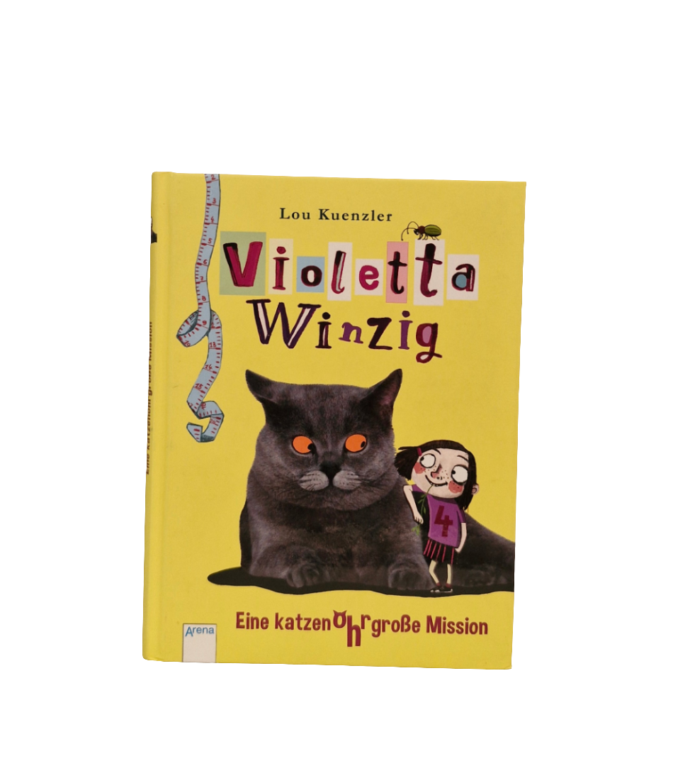 Grundschul-Buch - Arena - Violetta Winzig - eine Katzenohr große Mission -  Zustand sehr gut
