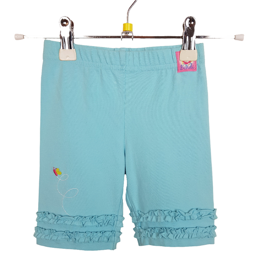 Hose - Bondi - kurz/Legging - 74/80 - türkis - mit Rüschen - Schmetterling -  sehr guter Zustand mit Original-Etikett