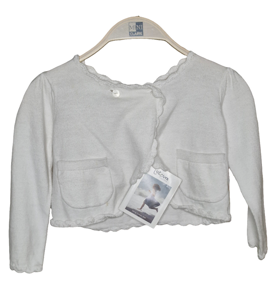 Jacke - Jottum - Bolero - 80 - weiß - Girl mit Original-Etikett