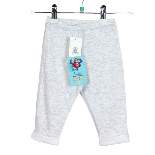 Hose - Petit Bateau - Jogginghose - 62 - hellgrau mit Original-Etikett