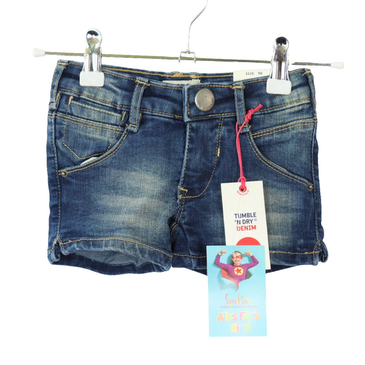 Hose - Tumble `N Dry - kurz - 98 - blau - Größen-verstellbar - Jeans - Girl - sehr guter Zustand