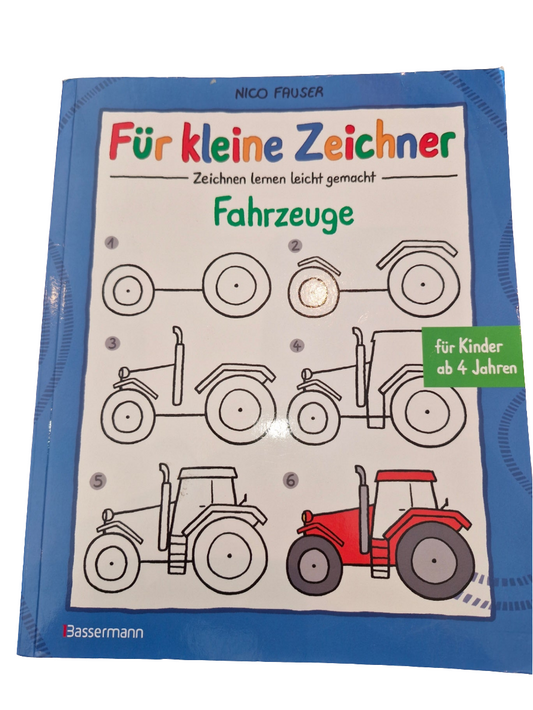 Ausmalbuch Bassermann Für kleine Zeichner Fahrzeuge Zustand Gut