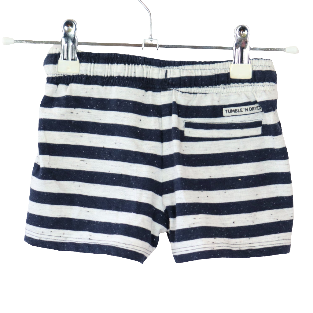 Hose - Tumble´n Dry - kurz - 92 - blau/weiß - gestreift - und mit Glitzer sehr guter Zustand