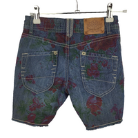 * Jeans - R95th - kurz - 128 - blau - Blumen - mit Original Etikett