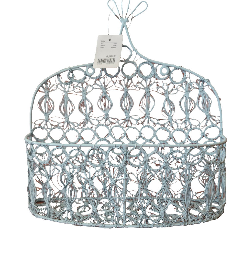 Dekokorb hellblau