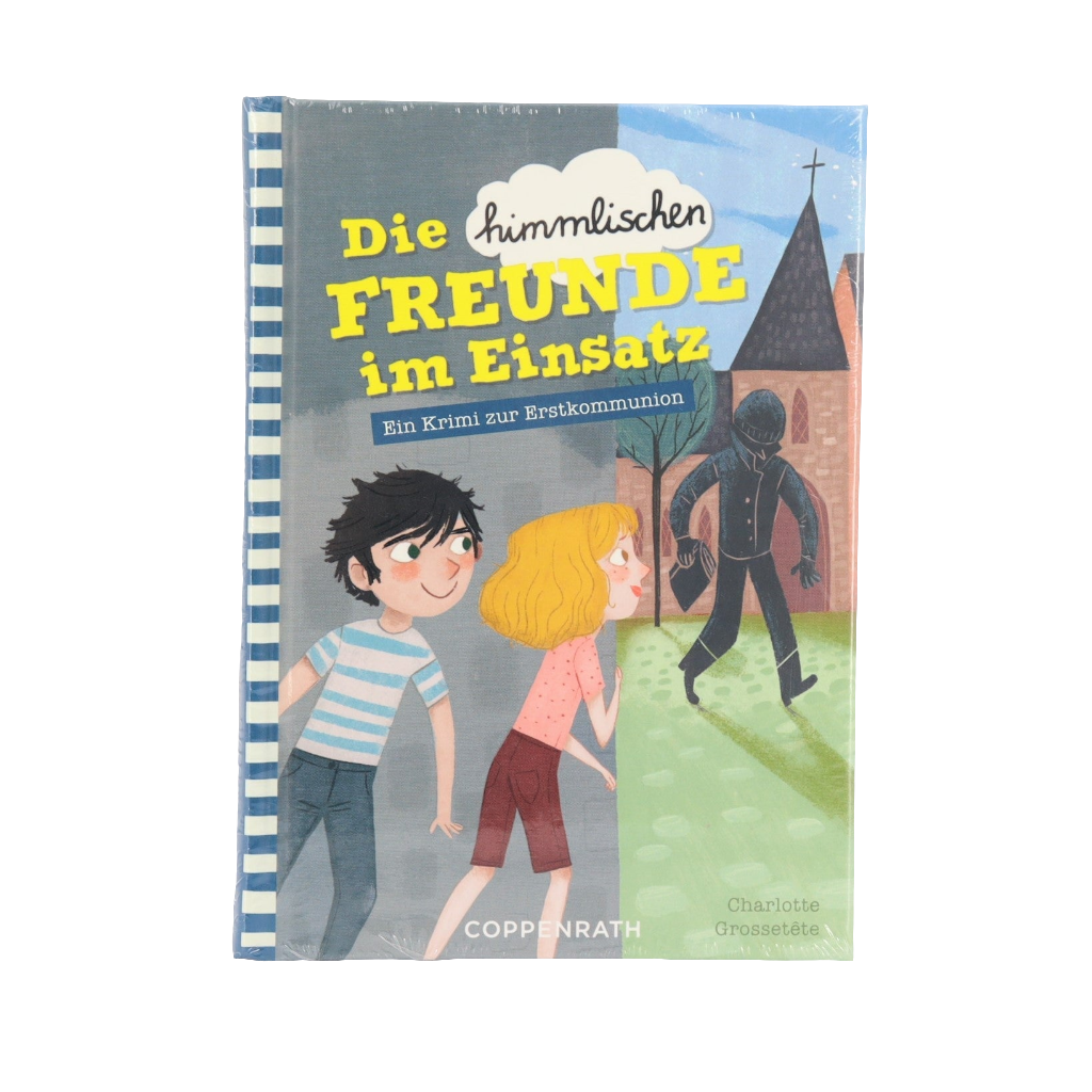 Religions-Buch - Coppenrath- Die himmlischen Freunde im Einsatz - ein Krimi zur Erstkommunion -  original verpackt -  Zustand sehr gut