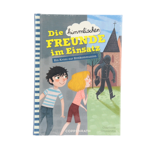 Religions-Buch - Coppenrath- Die himmlischen Freunde im Einsatz - ein Krimi zur Erstkommunion -  original verpackt -  Zustand sehr gut