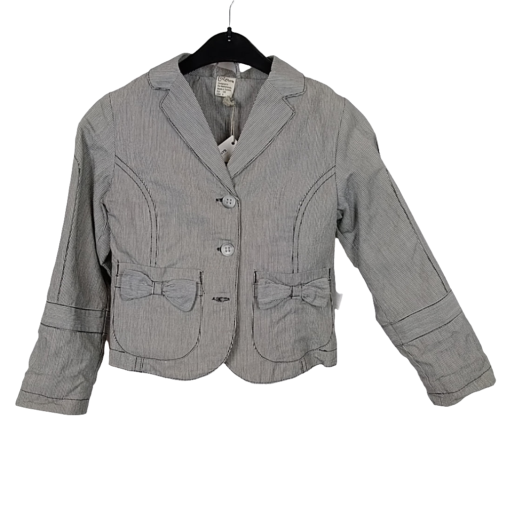 Jacke - Jottum - Blouson - 128 - blau/weiß - gestreift - mit Original-Etikett