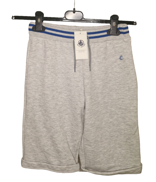 Hose - Petit Bateau - Sweat Pants - 140 - grau - mit Original-Etikett